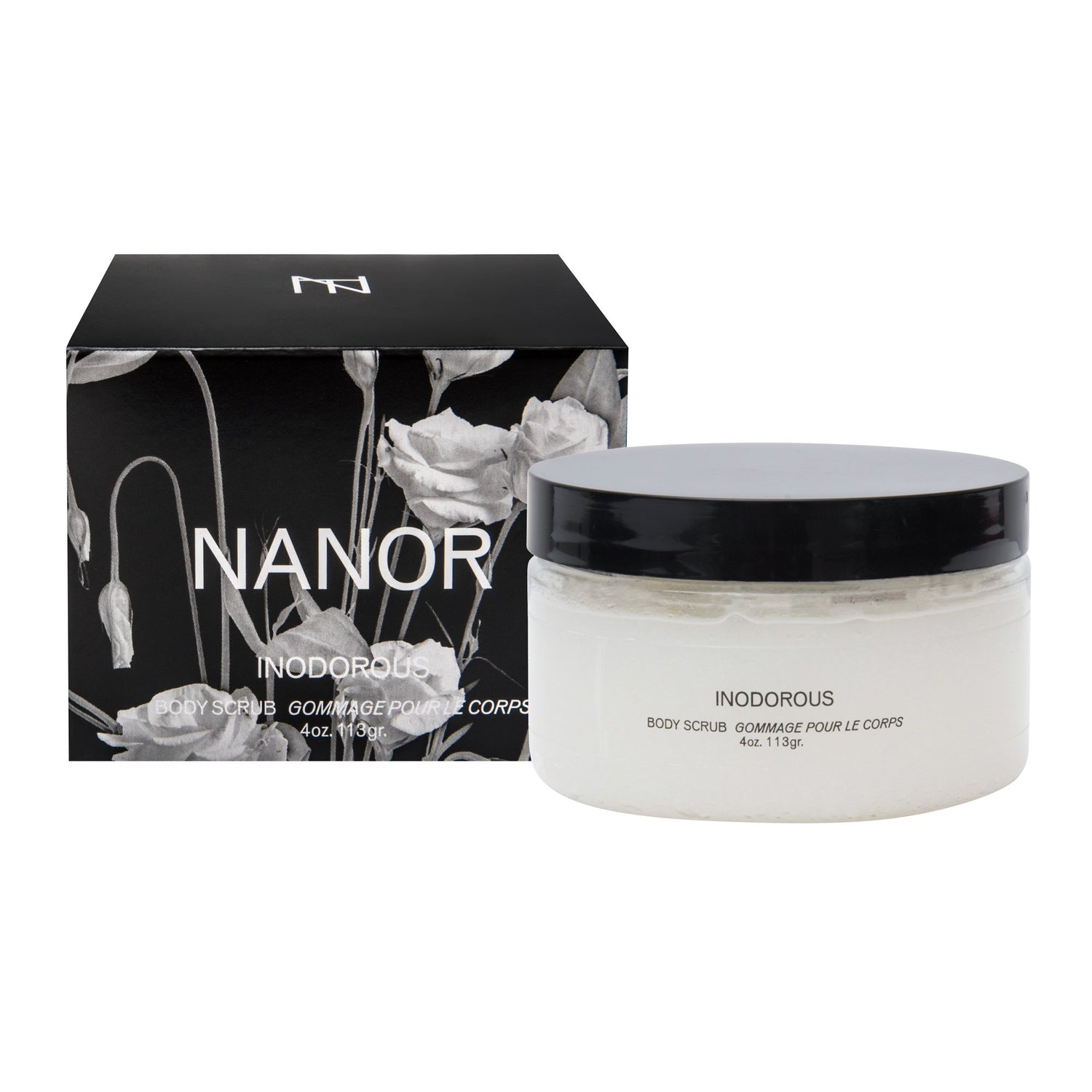 Inodorous Body Scrub Skin Care Nanor 4oz